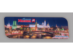 Магнит гибкий сувенирный с фотографией вечерней Москвы