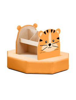 ТУМБА ДЛЯ ИГРУШЕК И ПОСОБИЙ 28 С БАНКЕТКОЙ