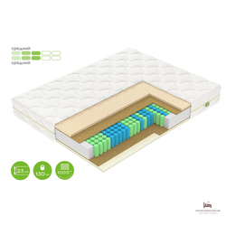 матрас  F2 КОМФОРТ ВЕГАС /сбалансированная средняя жесткость/латекс/
