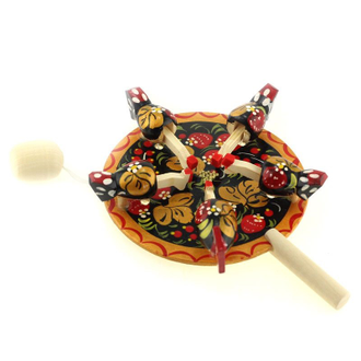 Детская игрушка Курочки зернышки клюют Хохлома