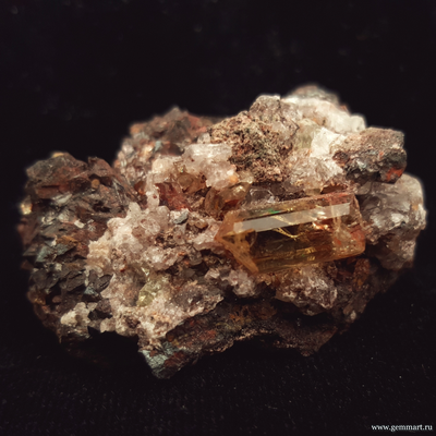 Апатит, гематит. Мексика. 42*36*22мм