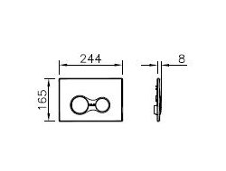 Комплект: подвесной безободковый унитаз с тонким сиденьем с микролифтом, инсталяцией и панелью управления, Vitra Sento Rim-Ex, 9830B003-7207