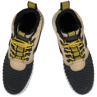 Nike Lunar Force 1 Duckboot Light Bone Black с мехом