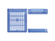 Лотки горизонтальные для бумаг, КОМПЛЕКТ 3 шт., 340х270х70 мм, тонированный синий, BRAUBERG "Office", 237259