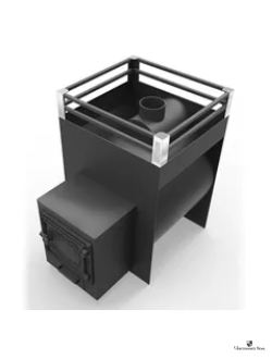 Печь для бани Жара-стандарт 500У с топочным коробом 250мм