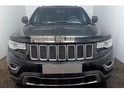 Защита радиатора Jeep Grand Cherokee IV (WK2) 2013-2018 (кроме SRT8) black низ