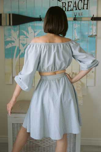 Товар Юбка А-силуэт в полоску