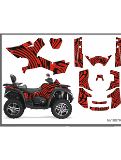 Наклейки на квадроцикл CF MOTO X8 2016 #1087