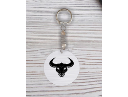 Брелок символика "Быка" с гравировкой №18