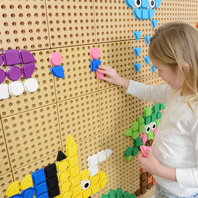 STEM Геометрические колышки, 256 шт (8 цветов) набор 1