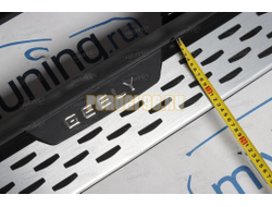 Пороги OEM Style для Geely Monjaro 2021-