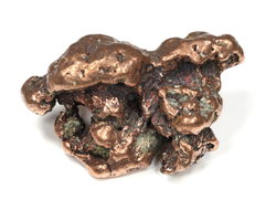 Медь полированная с одной стороны, коллекционный образец, США (55*35*27 мм, вес: 105 г) №25681