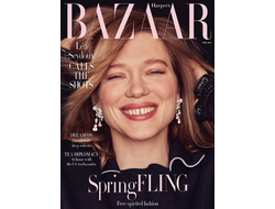 Harper&#039;s Bazaar UK Magazine April 2024 Lea Seydoux Cover Женские иностранные журналы, Intpressshop