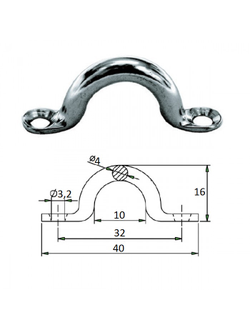 Обушок 4х40мм сталь