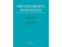 Mendelssohn-Bartholdy, Felix Lied ohne Worte op.109 für Violoncello und Klavier