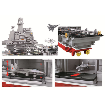 Конструктор Sluban российский военный корабль авианосец Адмирал Кузнецов (без коробки)