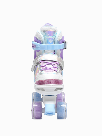 Квады детские раздвижные Banwei Butterfly Lilac (светящиеся колёса)