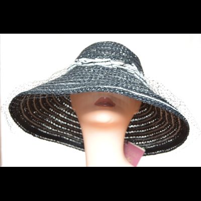 Черная шляпа с вуалью  Vizio Италия 5739 FF2