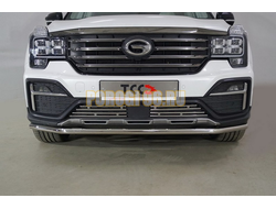 Защита передняя нижняя 42,4 мм ТСС для Gac GS8 2.0T 4WD 2019-2021