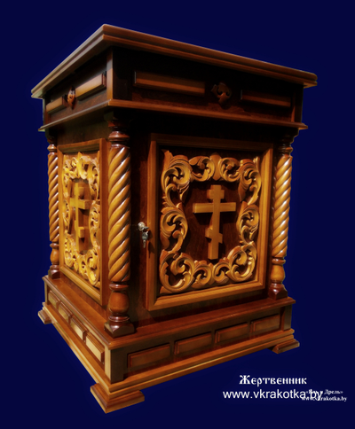 Недорого купить резной жертвенник Великая Кракотка
