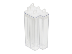 "Gamma" Туба T-049 пластик 1.5 x 1.5 x 8.5 см прозрачная (5 штук)