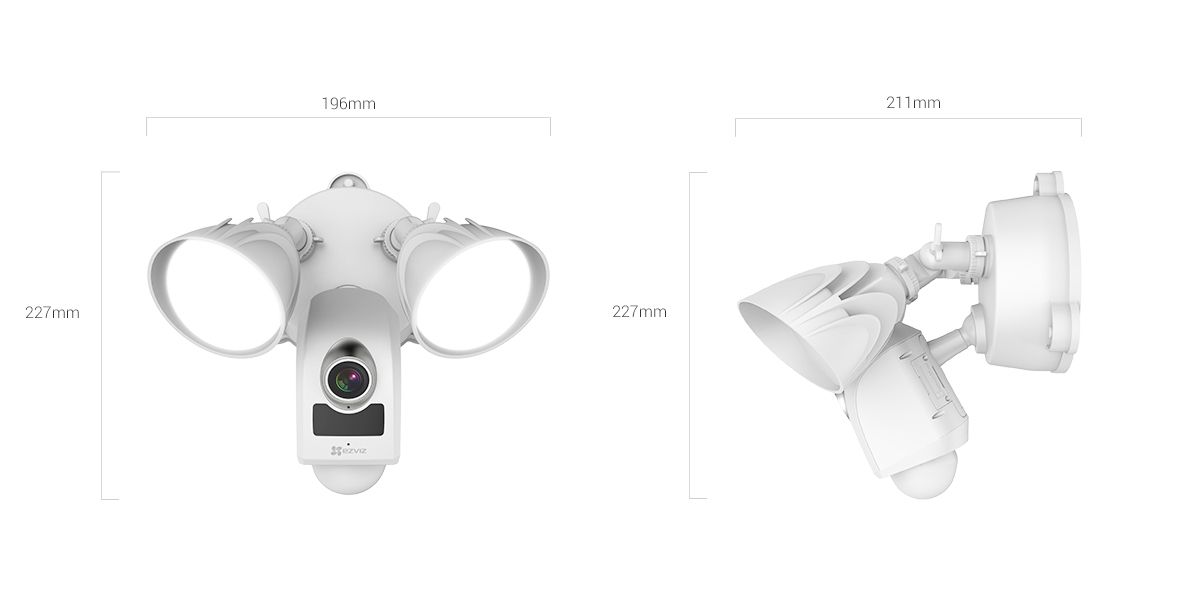 EZVIZ CS-LC1-A0-1B2WPFRL(2.8mm) уличная WiFi видеокамера с сиреной 100 дб., встроенный микрофон, с D