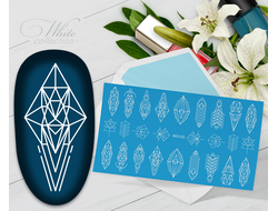 Слайдер с белой геометрией