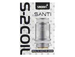 ИСПАРИТЕЛЬ SMOANT SANTI S-2 0.6 om (шт) (SMOANT SANTI/CHARON BABY PLUS)