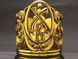 фото подарочного подстаканника Христос воскрес