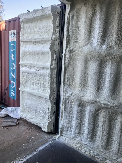 Утепление морского контейнера пенополиуретаном