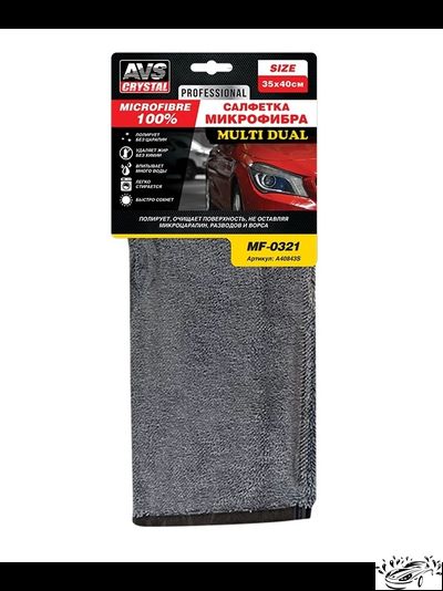 Микрофибровое полотенце для сушки кузова, 35x40 см AVS