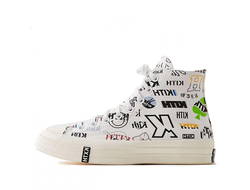 Кеды Converse All Star Monochrome Черные высокие