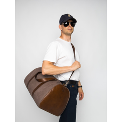 Портплед + дорожная сумка (2 в 1) Palermo Premium 
brown (арт. 4038-63)