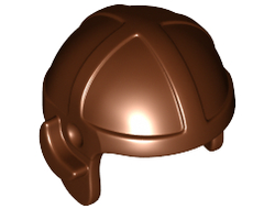 Minifigure, Headgear Cap, Aviator, Reddish Brown (30171 / 4211187 / 4507049)