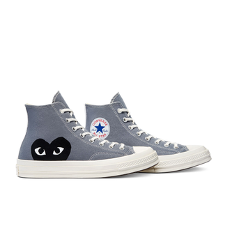 КЕДЫ CONVERSE PLAY COMME DES GARCONS серые высокие