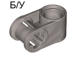 ! Б/У - Technic, Axle and Pin Connector Perpendicular, Pearl Light Gray (6536 / 4177420) - Б/У