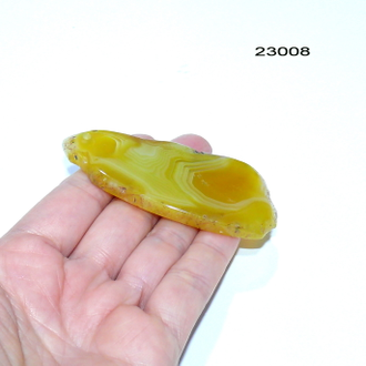 Агат натуральный тонированный (срез) арт.23008: 24,9г - 74*33*5мм