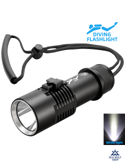 Фонарь подводный Diving D1 P70-1950Lm-белый 13см, бокс, комплект