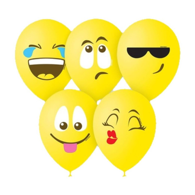 Шары "Смайлы" в ассортименте 14 дюймов (35 сантиметров)