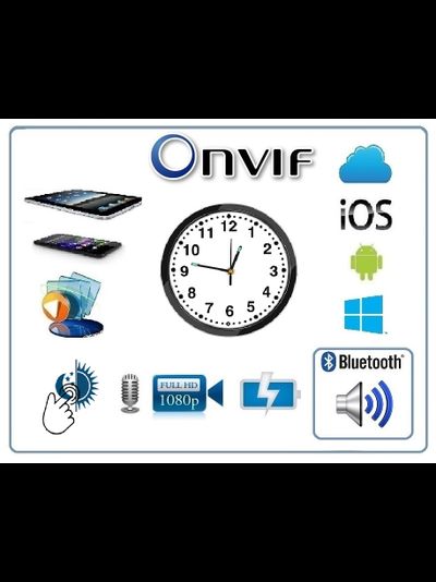 IP видеоняня WiFi (моно колонка Bluetooth) с аккумулятором с DVR, Full HD 1Mp (HDSmartIPC)