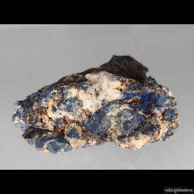 Лазулит, слюда, кварц. Россия. 63*48*24мм