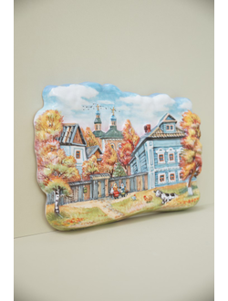 Городской сюжет осень (панно)