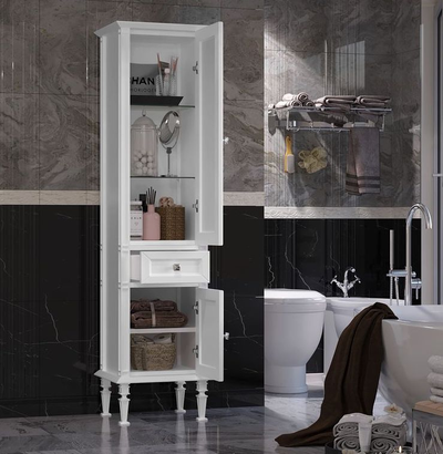 Пенал Opadiris Кантара 46 белый матовый, правый