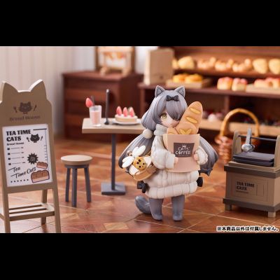 Набор из двух фигурок с декорациями Customer Cat DLC Series, Tea Time Cats Meow Town &quot;Bread House&quot;