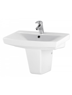 Раковина умывальник Cersanit Carina 50 55 60 70 см с пьедесталом или полупьедесталом