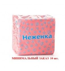 Салфетки 100л розовые НЕЖЕНКА, ЛИЛИЯ /15