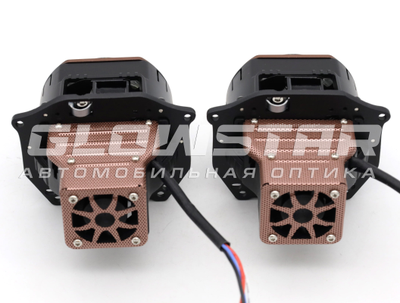 Билед модули Aozoom X7 2025 (прямоугольные) 3.0 дюйма, 2 чипа, 5500K, 12V, 55W/63W крепление 3R