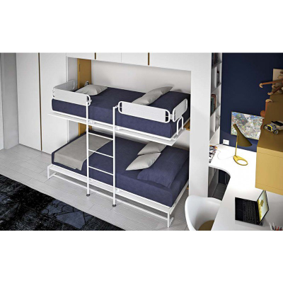 Двухъярусная детская кровать шкаф трансформер "Kids" (модификация 2)