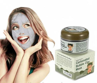 Кислородная, пузырьковая, карбонатная, очищающая Маска для лица Skin Care Carbonated Bubble Clay Mask BIOAQUA - 100г.