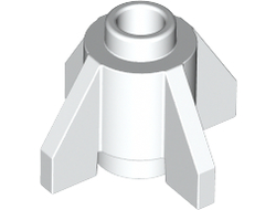 Brick, Round 1 x 1 with Fins, White (4588 / 4246933 / 4528929 / 458801 / 6025300 / 6276033 / 6321197 / 6331225)